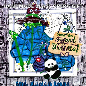 เครื่องประดับตั้งโต๊ะแก้วโอเปร่าจีนสำหรับงานฉลองตรุษจีน ของที่ระลึกที่สมบูรณ์แบบสำหรับเพื่อนและใช้ในสำนักงาน - Product Image 3