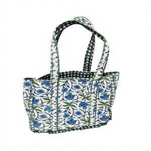 Bolso shopper extragrande de algodón suave con volantes y ribete fruncido, bolso de hombro espacioso para almacenamiento, ideal para viajes, bolso utilitario. - Product Image 1
