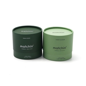 Envase de Cartón Biodegradable para Matcha en Polvo, con Diseño Personalizado Impreso Digitalmente, Económico - Product Image 1
