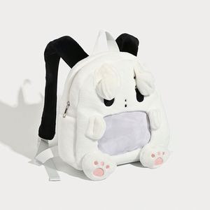 Design Designs and Customizes Cute Cartoon <b>Backpacks</b> Ita Bagsautumn and Winter Plush Bags and Large-capacity Fluffy <b>Backpacks</b> - Product Image 4