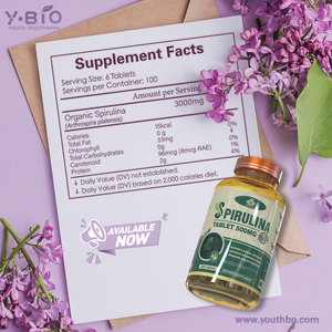 Tablet Spirulina Nabati 500mg dengan Klorofil, Dukungan Nutrisi Protein untuk Penggunaan Dewasa Umum - Product Image 5