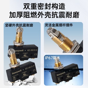 ไมโครสวิตช์ Honeywell รุ่น BZ-2RD-A2 SPDT 15A 250VAC รีเลย์โลหะสำหรับใช้งานในอุตสาหกรรม - Product Image 4