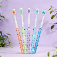 Brosse à dents fantaisie pour adultes à micro-brins haute densité – Hygiène bucco-dentaire domestique