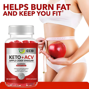 Gummies au vinaigre de cidre de pomme 60 pièces KETO+ACV Formule personnalisée en gros Gommes gélifiées digestives pour la perte de poids OEM - Product Image 4