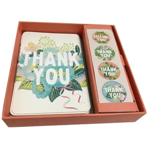 Card Printing Custom Printed New Year Christmas Gifts Greeting Thank You Note Card Set With Box And Stickers Paper Postcard Printing