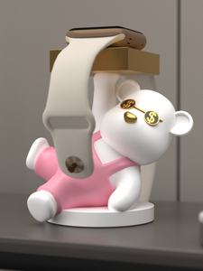 Support de charge pour Apple Watch IWatch8, artisanal, en résine peinte à la main, en forme d'animal, style amour, artisanat, ornement décoratif - Product Image 2