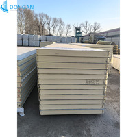 Panneaux muraux sans joint faciles à construire de 100 mm et 150 mm, panneaux sandwich en mousse de polyuréthane PU PIR pour atelier alimentaire