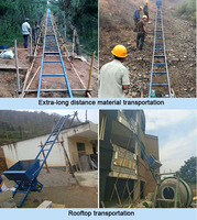 Machine de construction électrique pour usage domestique, convoyeur mécanique de protection de pente pour le chargement de béton et le chargement en pente