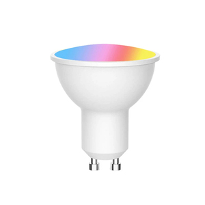 Ampoule LED Intelligente Wi-Fi GU10 RVB à Intensité Variable, Contrôle par Application Mobile, Alimentation CA, Télécommande - Product Image 1