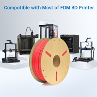 Filament d'impression 3D LONQI PETG haute précision rouge néon 1,75 mm 1 kg Consommables d'imprimante 3D pour imprimantes FDM