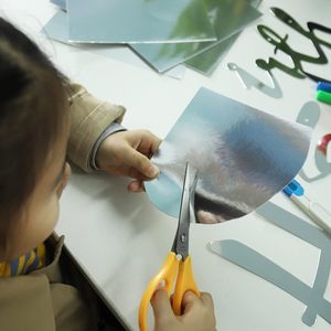 로얄 블루 A4 250gsm 크리스마스 종이 공예품을위한 금속 카드 스톡 MOQ 배송 준비 없음 - Product Image 6