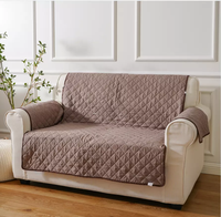 Housse de canapé imperméable antidérapante 100% coton pour canapé 2-4 places, protection de la sellerie, housse de fauteuil en tissu