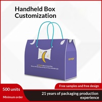 Boîte cadeau en carton ondulé personnalisée pour la literie textile de maison, boîte de toit portable avec impression décalée, emballage en vrac