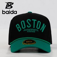 Gorra de 5 Paneles de Lona de Algodón Bordada con el Logotipo de los Ángeles de Nueva York, Miami, Brooklyn, EE. UU., Ajustable, Unisex, Informal, para Playa, Ciclismo y Actividades al Aire Libre
