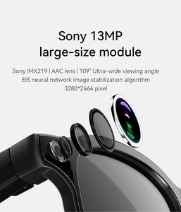 แว่นตาอัจฉริยะ AI กล้อง 4K HD พร้อมแบตเตอรี่ 300mAh แว่นกรองแสงสีฟ้า ไมโครโฟนคู่ตัดเสียงรบกวน กล้องกันสั่น 800W - Product Image 3