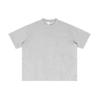 T-shirt personnalisé pour homme, style streetwear, coupe ample, 210g, tissu lourd, polyester/coton, respirant, anti-plis, haute qualité