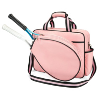 Sac de sport personnalisé en PU imperméable, sac de tennis, sac de pickleball, sac à bandoulière pour raquette, pour femmes et hommes