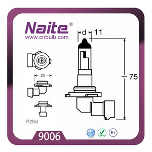Ampoule halogène certifiée NAITE 9006 HB4 12V 51W <span class=keywords><strong>P22d</strong></span> pour phare avant lumineux - Product Image 5