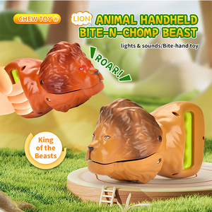 Lion jouet à mâcher avec lumières sons Snap Grab Toys Handheld Beast jouets interactifs pour enfants - Product Image 3