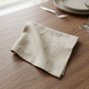 100% Tela de lino Tejido sólido 140gsm 57/58 "Stretch Stock-17106 para niñas y niños - Product Image 2