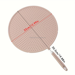Alas pendingin pelindung cipratan minyak layar percikan silikon tahan panas aman untuk makanan dengan papan saringan masak - Product Image 6