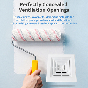 Rejillas de Ventilación Cuadradas de Aleación de Aluminio al por Mayor de Fábrica, <span class=keywords><strong>Rejilla</strong></span> de Retorno de Aire Oculta, Adecuada para Sistemas HVAC - Product Image 5