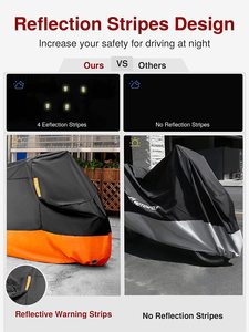 Funda para Motocicleta Plegable <span class=keywords><strong>y</strong></span> Reforzada, Impermeable <span class=keywords><strong>y</strong></span> Protectora Solar, Modelo Universal Adaptable a la Mayoría de los Modelos - Product Image 4