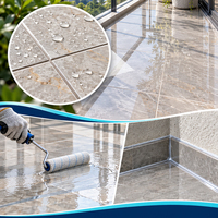 Scellant polyaspartique transparent hautement flexible et imperméable pour les joints de carrelage des toilettes et la zone de l'évier de cuisine