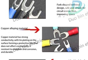 Đồng FDD SV điện uốn cách điện nữ Cáp thiết bị đầu cuối Lug <span class=keywords><strong>Brass</strong></span> cáp kết thúc thiết bị đầu cuối - Product Image 6