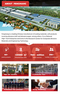 Lámina <span class=keywords><strong>de</strong></span> Tela Abrasiva <span class=keywords><strong>de</strong></span> Óxido <span class=keywords><strong>de</strong></span> Aluminio Negro <span class=keywords><strong>de</strong></span> Alta Resistencia, 1 mm, Impermeable, OEM - Product Image 3