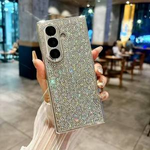 Sang Trọng Lấp Lánh Chrome <span class=keywords><strong>Bumper</strong></span> 3D Đầy Đủ Tinh Thể Kim Cương Chống Sốc Bìa Đối Với Samsung Z Gấp 7 6 5 4 Trường Hợp - Product Image 1