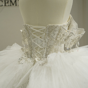 Vestidos de Novia de Talla Grande con Apliques de Encaje de Lujo Gt26060, Vestidos de Novia con Cuentas, Vestidos de Novia Jancember - Product Image 2