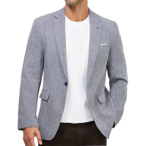 2025 hommes décontracté Sport coupe ajustée Blazer imprimé un bouton et Double boutonnage Sport manteau veste légère - Product Image 3