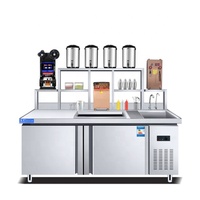 Mesin Minuman Teh Susu HENGZHI yang Dapat Disesuaikan, Stasiun Minuman, Bar Jus, Konter Bubble Tea untuk Toko Minuman