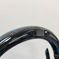 Volant en fibre de carbone bleu Forge, fourni par l'usine, pour BMW F25 F20 F30 F15 F16 F21 F22 F31 F32 E90 E92 E93 avec LED