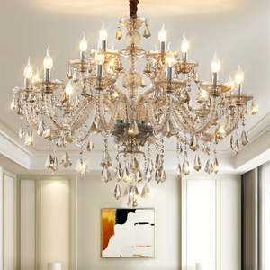 Suspension décorative de mariage style européen Led lustre à bougie en cristal de luxe éclairage - Product Image 3