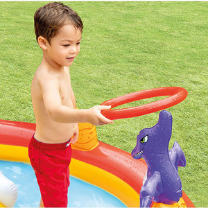 Inflatable Unicorn Pool With Slide And Fountain 200cm Outdoor Kids Water Play Toy For Home Garden Use - Product Image 2