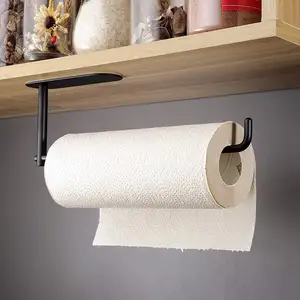 Atacado adesiva titular rack de toalha de banho-Suporte de papel higiênico adesivo de aço inoxidável, único pólo, pendurado, toalha, rack