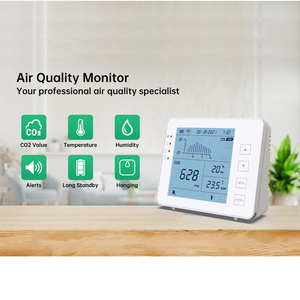 جهاز مراقبة الهواء الداخلي CO2 القياسي من <span class=keywords><strong>ASHRAE</strong></span> ، مقياس ثاني أكسيد الكربون CO2 للكليات والجامعات والفصول الدراسية والحرم الجامعي - Product Image 5