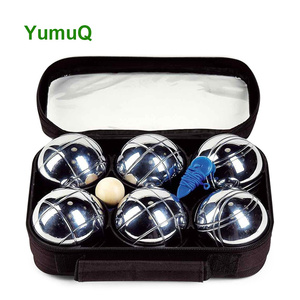 YumuQ 6 pezzi 73mm in metallo migliori giochi sportivi professionale <span class=keywords><strong>Bocce</strong></span> palla Boccia palline Set per allenamento all'aperto - Product Image 4
