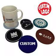 Sous-verres souvenirs en PVC souple pour tasses de thé et de café, supports de tasses en caoutchouc, épaisseurs 3mm et 5mm - Product Image 2