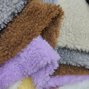 Tissu en polaire sherpa 100% polyester de couleur unie personnalisable 450 g/m² pour couverture/drap de lit pour bébé/couverture/vêtements/pyjamas - Product Image 2