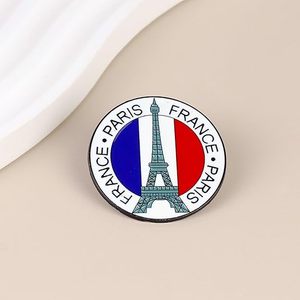 Pin Esmaltado de París, Pin de la Torre <span class=keywords><strong>Eiffel</strong></span>, Broche de Recuerdo de Francia, Broches de Cultura Francesa, Accesorios para Bolsos, Mochilas y <span class=keywords><strong>Ropa</strong></span> - Product Image 3