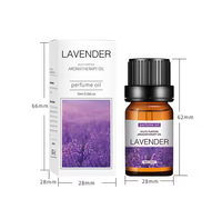 Huile Essentielle de Lavande 10ml pour Aromathérapie Diffuseur d'Arômes Humidificateur Pierre Diffuseuse Huile Végétale Hydrosoluble au Jasmin Parfum
