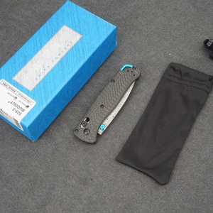 Coltello Hot <span class=keywords><strong>Benchmade</strong></span> 535-3 Bugout, Lama in Acciaio Damasco, Manico in Fibra di Carbonio, Disponibile negli USA, Spedizione Veloce per EDC e Caccia Outdoor - Product Image 3