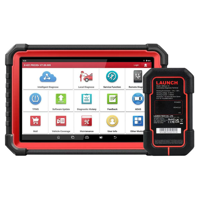 LAUNCH X431 PRO3S+ V5.0 Bi-Directional Scan Tool 37+ Reset Services OE-Level Full System Bluetooth Diagnostic Scanner ECU Coding