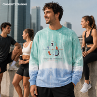 Fabricante de Camisetas Tie Dye Personalizadas, Camiseta Gráfica Unisex de Talla Grande para Clubes y Comunidades, Logotipo Personalizado, Marca Privada, OEM, ODM, Venta al Por Mayor