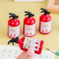 Taille-crayon créatif en plastique en forme d'extincteur, à trou unique, pour enfants, étudiants, bureau, école, 7x3cm