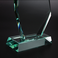 Multi Styles Sublimation Jade Glass Awards Crystal Glass Trophy Plate Blank for Printing Photo Frame Crafts & Gifts Custom