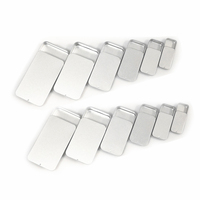 Mini boîte rectangulaire personnalisée en fer blanc à charnière Boîte vide en fer blanc pour bonbons chocolat pour l'emballage alimentaire